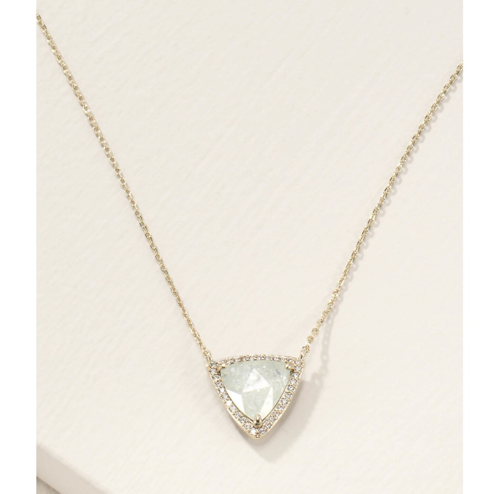 Stella & Dot | Shimmering Pale Gold+Pavé Sommerville Delicate Pendant Ne… - Picture 3 of 12